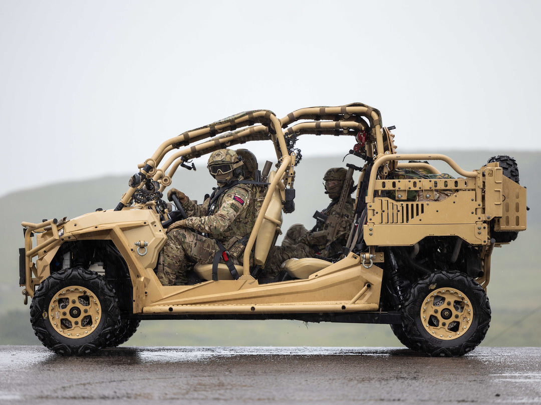 Royal Marine Commandos on a Polaris MRZR-D4 | Photo Print | Framed Print | Military | 3 Commando | Wall Art | Home Decor | RM Hampshire Prints