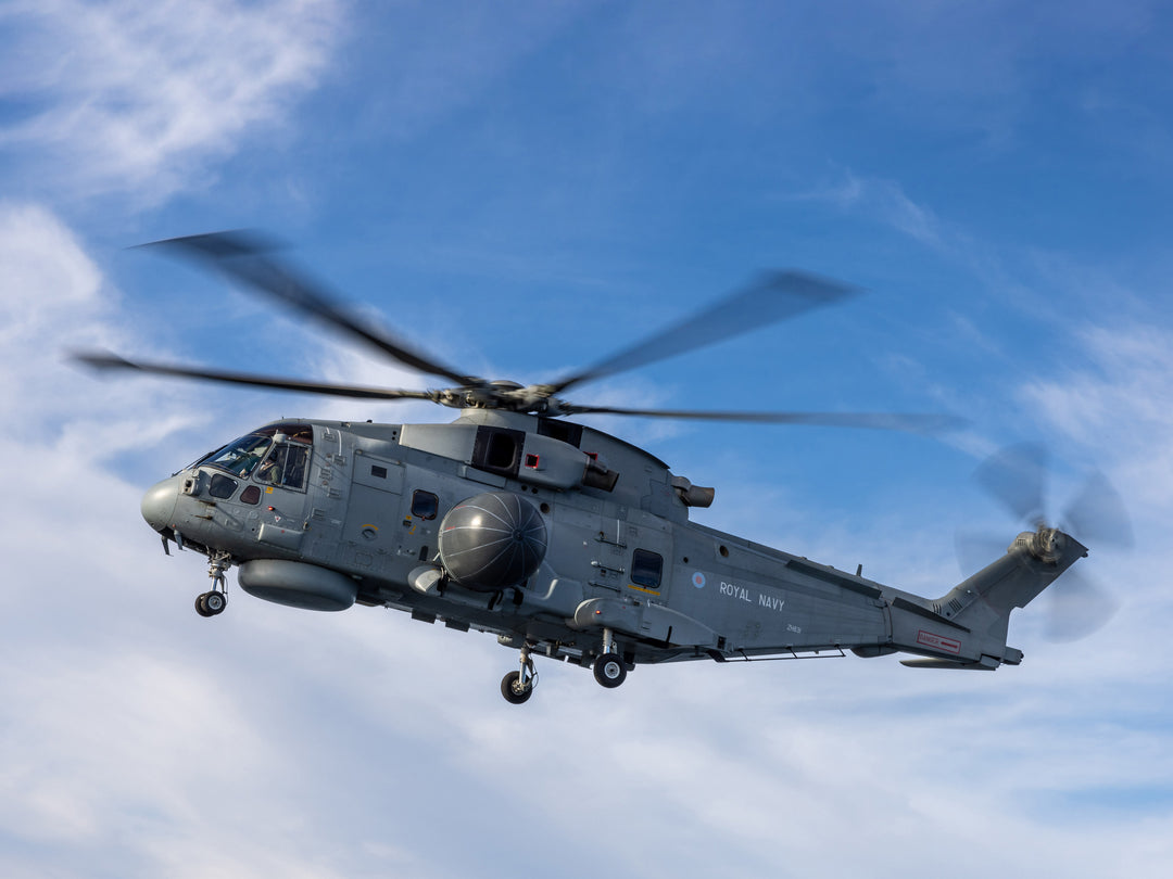 Royal Navy Merlin Crowsnest Helicopter in flight | Photo Print | Military | Aircraft | Royal Navy | Wall Art | NAS | Aviation | Photography Hampshire Prints