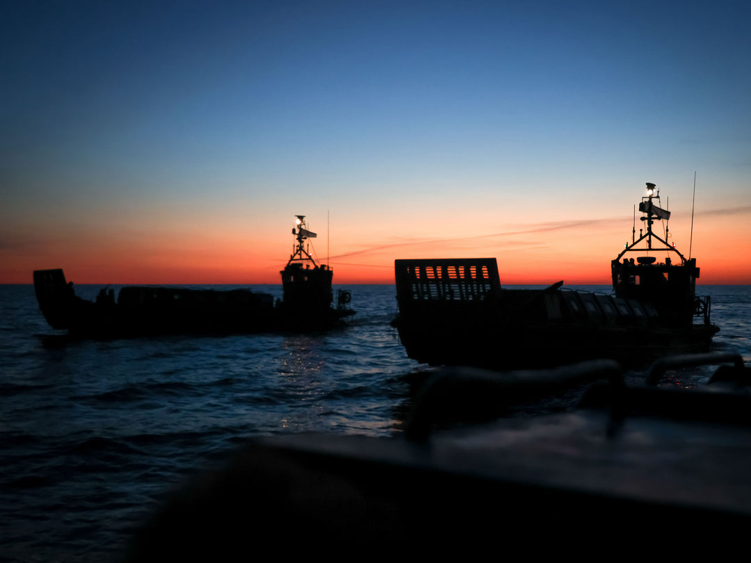 Royal Marines Landing Craft at sunset | Photo Print | Framed Print | Military | 45 Commando | Wall Art | Home Decor | Photography Hampshire Prints