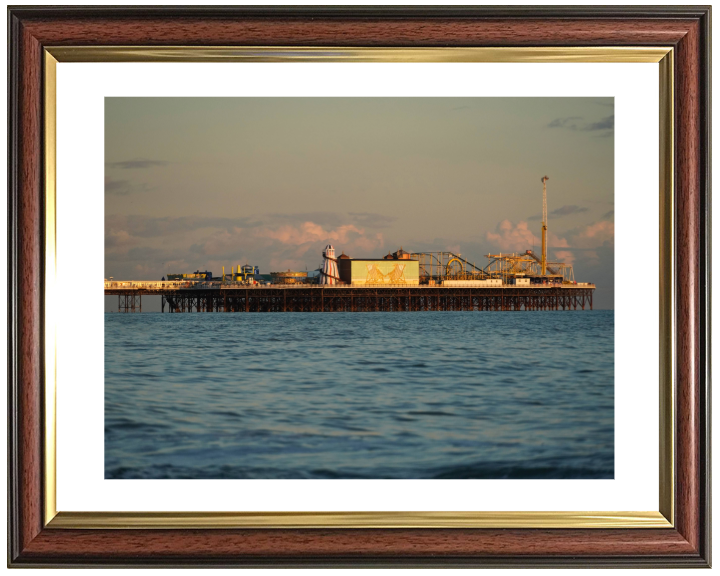 Brighton Pier at sunset Photo Print - Canvas - Framed Photo Print - Hampshire Prints