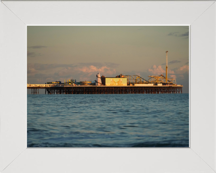 Brighton Pier at sunset Photo Print - Canvas - Framed Photo Print - Hampshire Prints