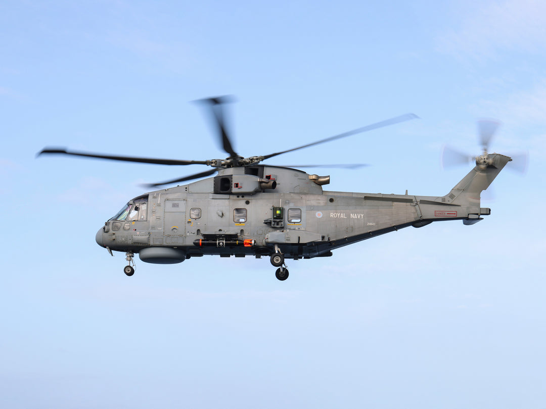 Royal Navy Merlin Mk 2 Helicopter in flight | Photo Print | Military | Aircraft | Royal Navy | Wall Art | NAS | Aviation | Photography Hampshire Prints