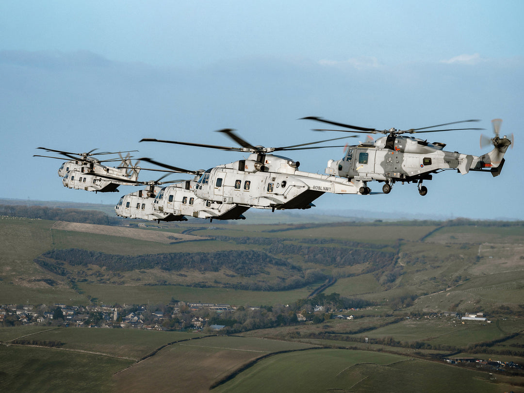 Royal Navy 845 NAS returns home from HMS Queen Elizabeth | Photo Print | Military | Aircraft | Royal Navy | Wall Art | NAS | Aviation Hampshire Prints