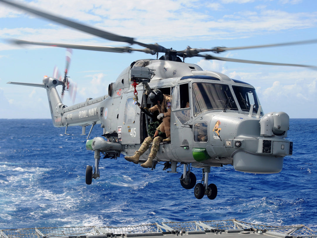 Royal Navy Lynx Mk 8 Helicopter Hovering | Photo Print | Military | Aircraft | Royal Navy | Wall Art | Home Decor | NAS | Aviation | Forces Hampshire Prints