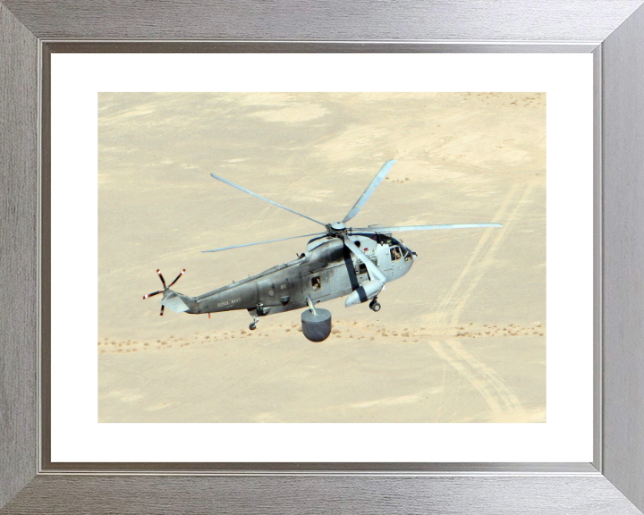 Royal Navy Sea King Mk7 Helicopter In flight | Photo Print | Military | Aircraft | Royal Navy | Wall Art | Home Decor | NAS | Aviation Hampshire Prints
