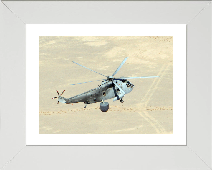 Royal Navy Sea King Mk7 Helicopter In flight | Photo Print | Military | Aircraft | Royal Navy | Wall Art | Home Decor | NAS | Aviation Hampshire Prints