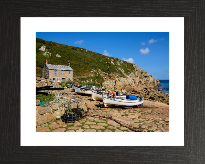Fishing boats at Penberth Cove in Cornwall Photo Print - Canvas - Framed Photo Print - Hampshire Prints