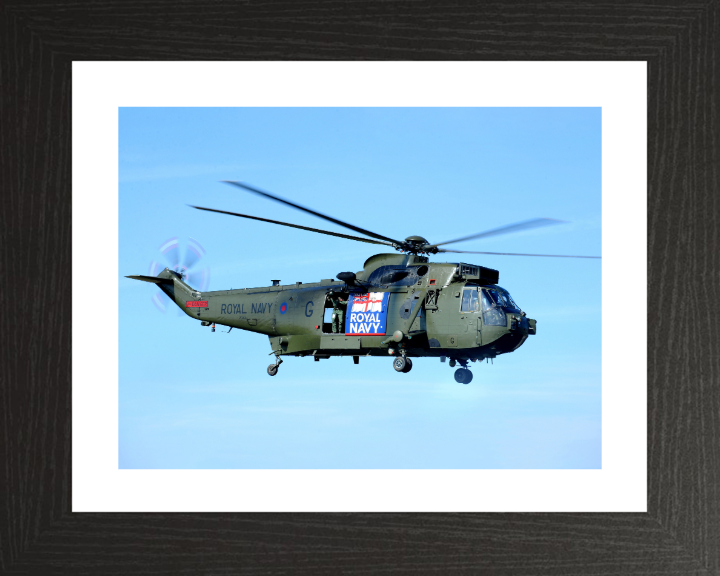 Royal Navy Junglie Sea King Helicopter In flight | Photo Print | Military | Aircraft | Royal Navy | Wall Art | Home Decor | NAS | Aviation Hampshire Prints