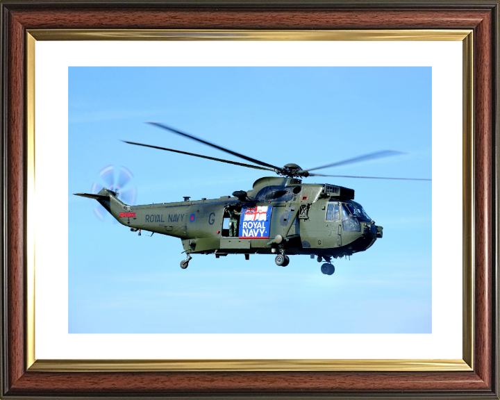 Royal Navy Junglie Sea King Helicopter In flight | Photo Print | Military | Aircraft | Royal Navy | Wall Art | Home Decor | NAS | Aviation Hampshire Prints