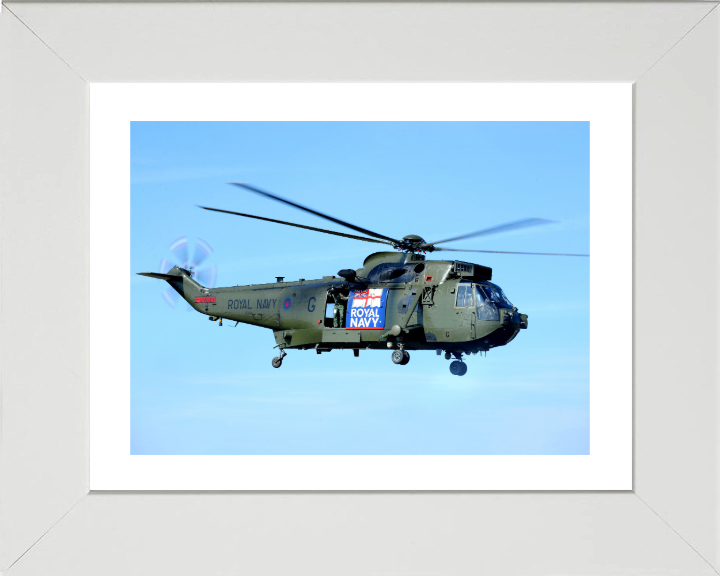 Royal Navy Junglie Sea King Helicopter In flight | Photo Print | Military | Aircraft | Royal Navy | Wall Art | Home Decor | NAS | Aviation Hampshire Prints