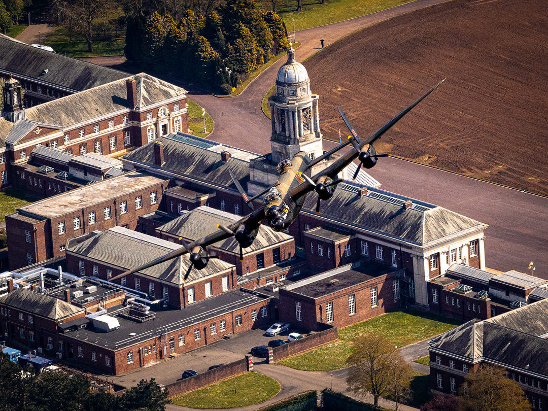 RAF Avro Lancaster over RAF College Cranwell | Photo Print | Framed Print | Military | Aircraft | Royal Air Force | Wall Art | Home Decor | Aviation | Photography Hampshire Prints 6 x 4 No Frame No