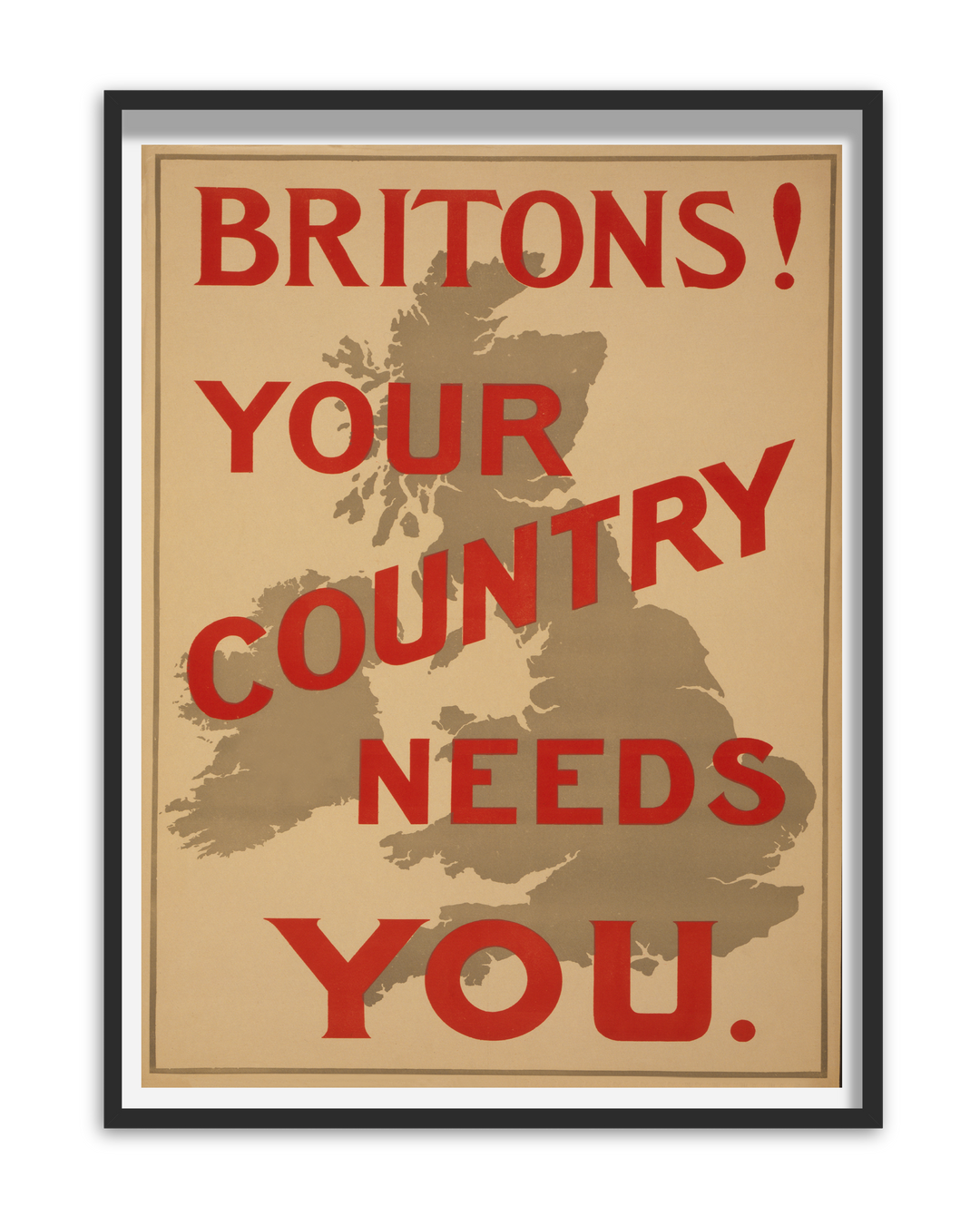 Britons! your country needs you | British World War One Recruitment Poster Posters, Prints, & Visual Artwork Hampshire Prints