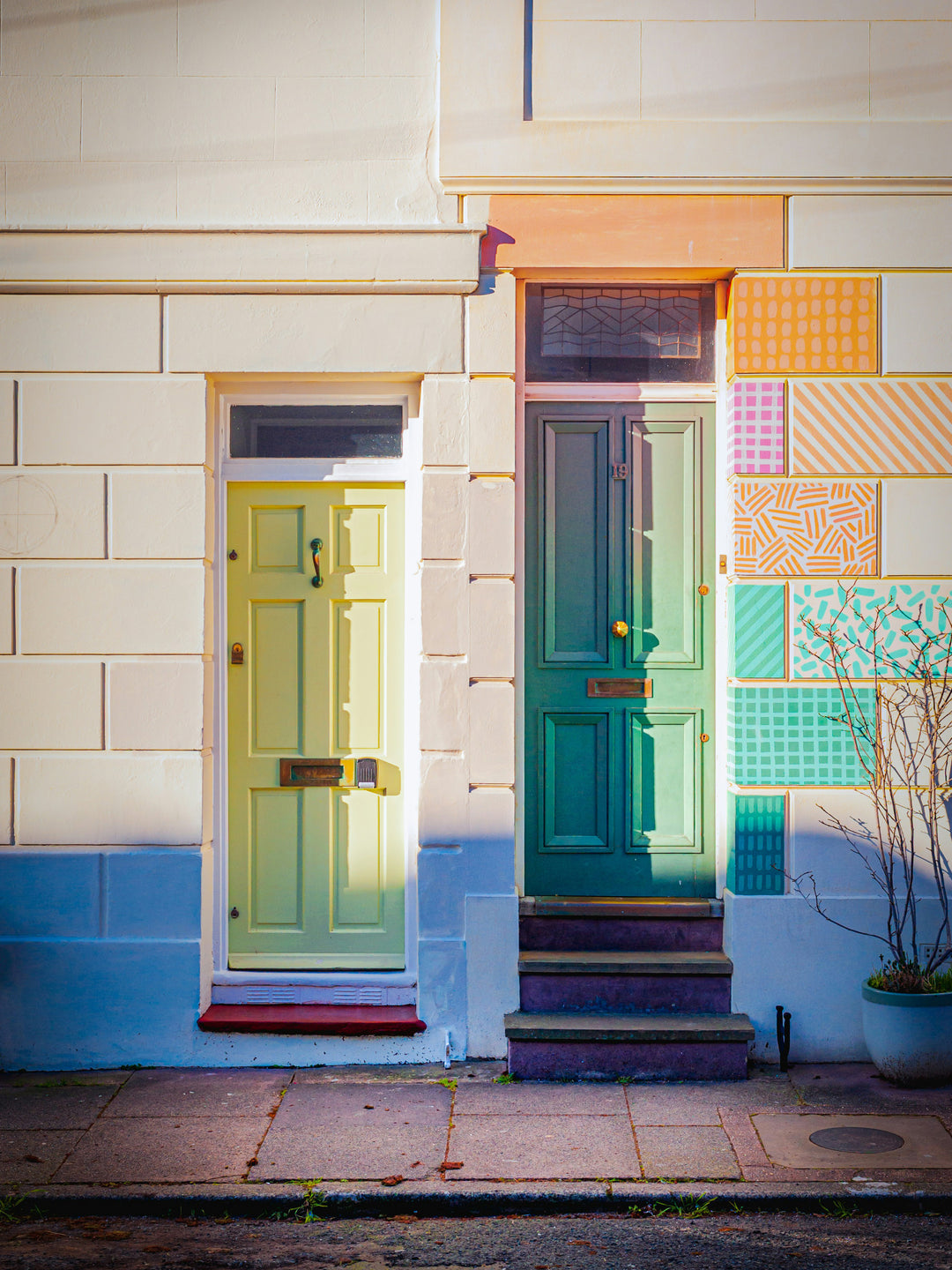 colourful front doors in Brighton Photo Print - Canvas - Framed Photo Print - Hampshire Prints