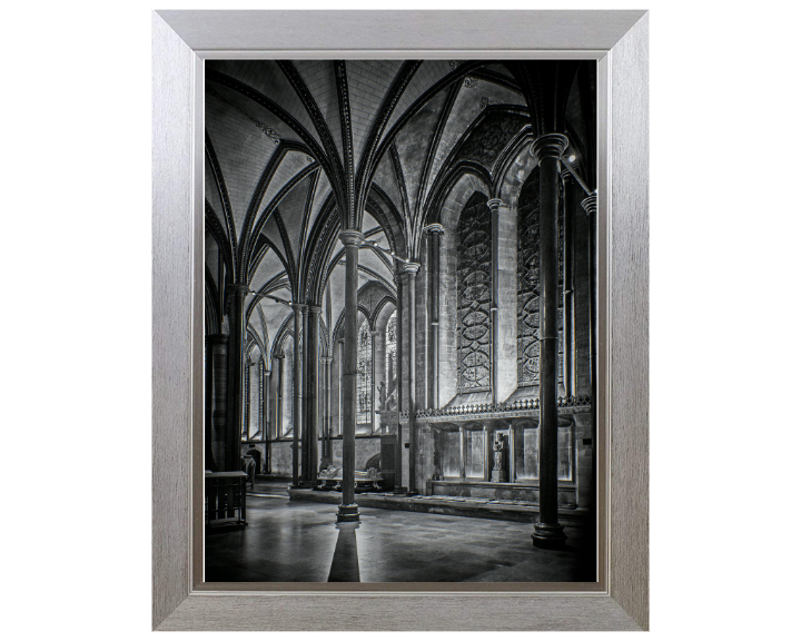 Salisbury Cathedral interior black and white Photo Print - Canvas - Framed Photo Print - Hampshire Prints