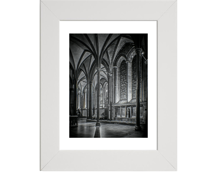 Salisbury Cathedral interior black and white Photo Print - Canvas - Framed Photo Print - Hampshire Prints