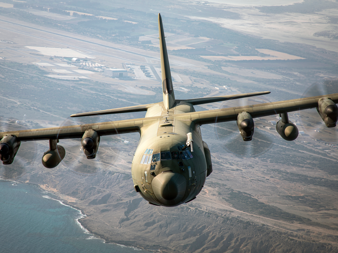 RAF C130J C4 Hercules in flight | Photo Print | Framed Print | Military | Aircraft | Royal Air Force | Wall Art | Home Decor | Aviation | Photography Hampshire Prints 6 x 4 No Frame No