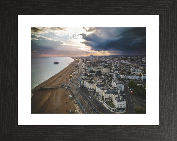 Brighton seafront from above Photo Print - Canvas - Framed Photo Print - Hampshire Prints