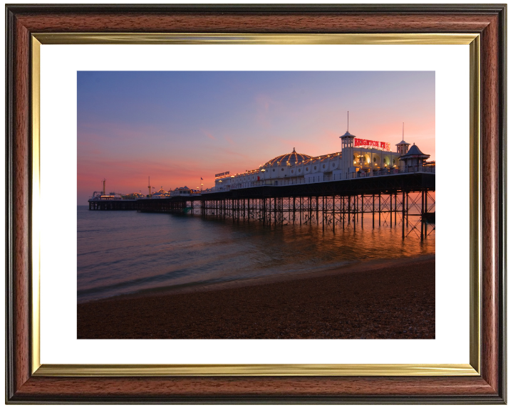 Brighton palace pier at sunset Photo Print - Canvas - Framed Photo Print - Hampshire Prints