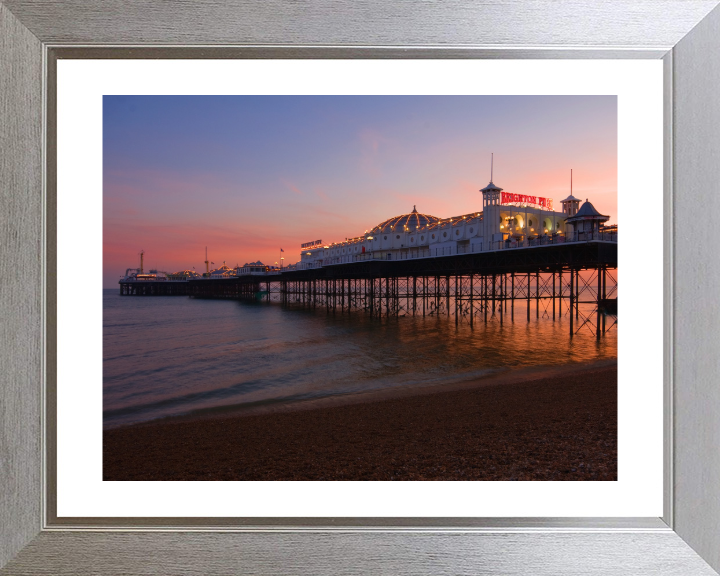 Brighton palace pier at sunset Photo Print - Canvas - Framed Photo Print - Hampshire Prints