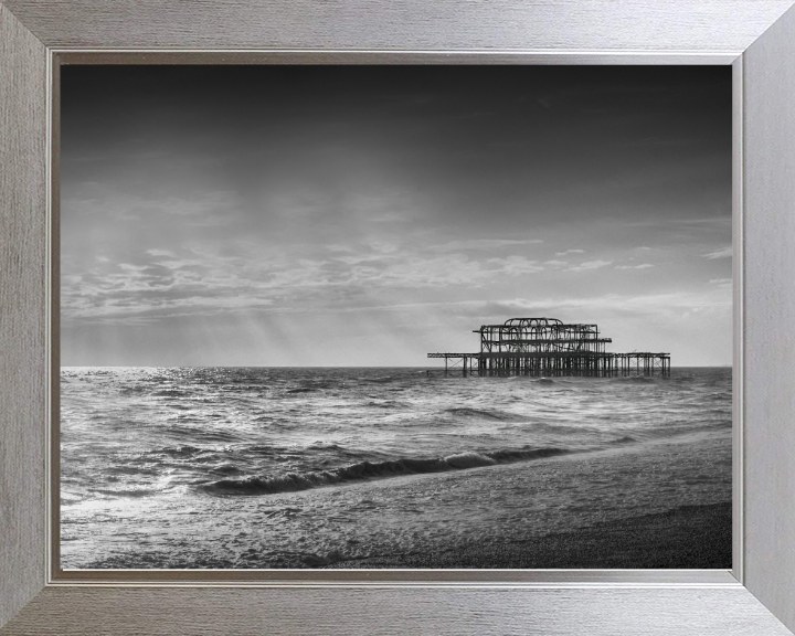 Brighton west pier in black and white Photo Print - Canvas - Framed Photo Print - Hampshire Prints