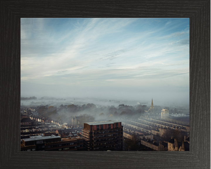 Swindon in Wiltshire on a misty morning Photo Print - Canvas - Framed Photo Print - Hampshire Prints