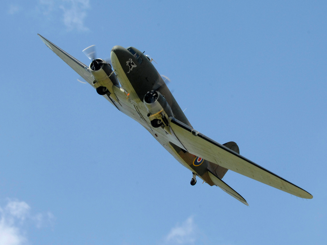 RAF Douglas C-47 Dakota in Flight | Photo Print | Framed Print | Military | Aircraft | Royal Air Force | Wall Art | Home Decor | Aviation | Photography Hampshire Prints 6 x 4 No Frame No