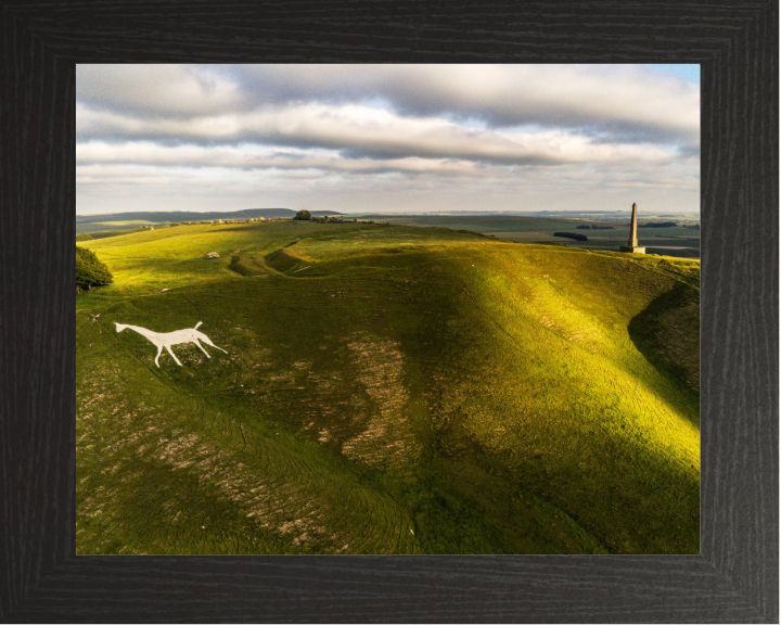 cherhill white horse in wiltshire Photo Print - Canvas - Framed Photo Print - Hampshire Prints
