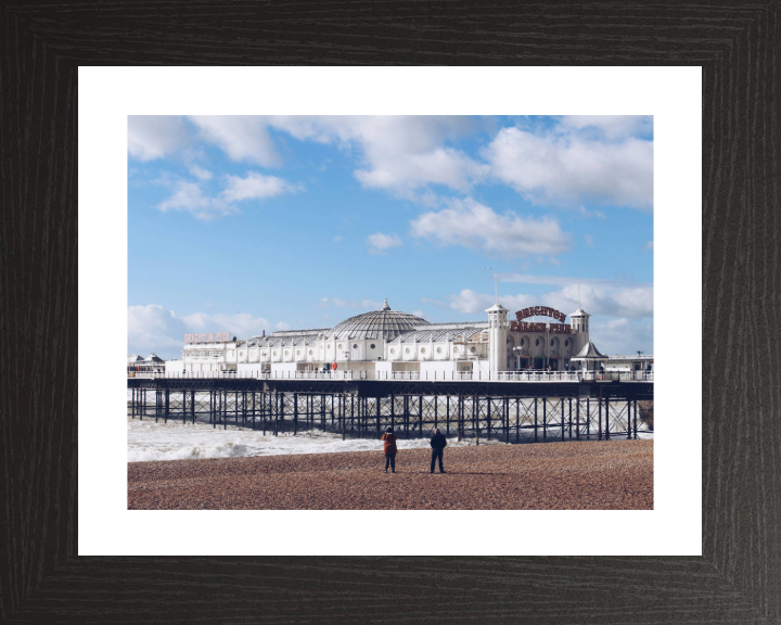 Brighton palace pier and beach Photo Print - Canvas - Framed Photo Print - Hampshire Prints