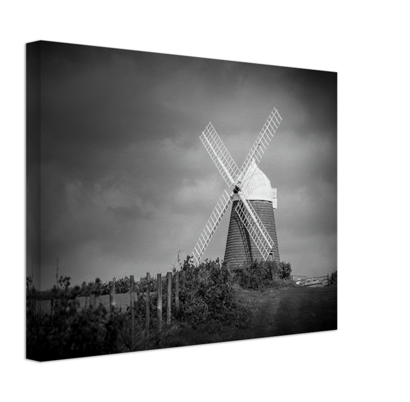 Halnaker Windmill Near Chichester West Sussex black and white Photo Print - Canvas - Framed Photo Print - Hampshire Prints