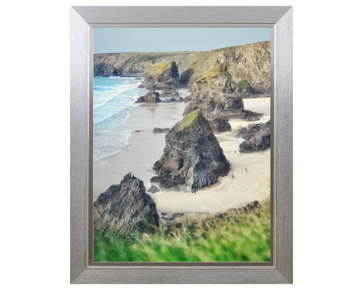 Bedruthan Steps in Cornwall Photo Print - Canvas - Framed Photo Print - Hampshire Prints