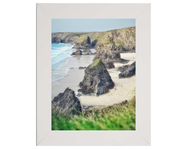 Bedruthan Steps in Cornwall Photo Print - Canvas - Framed Photo Print - Hampshire Prints