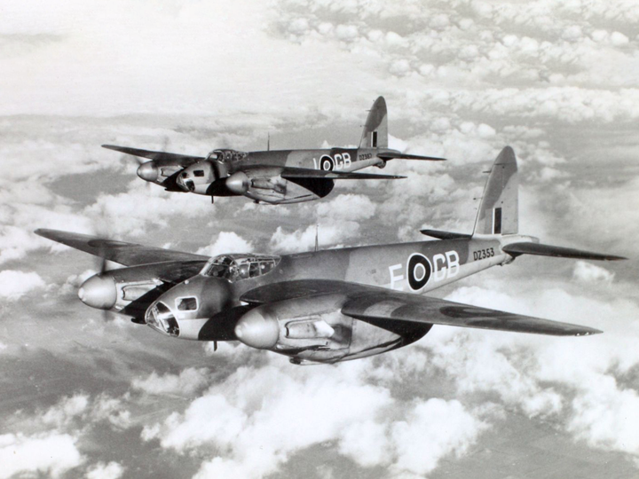 De Havilland Mosquito B Mk IVs | Photo Print | Framed Print | Military | Aircraft | Royal Air Force | Wall Art | Home Decor | Aviation | Photography Hampshire Prints 6 x 4 No Frame No