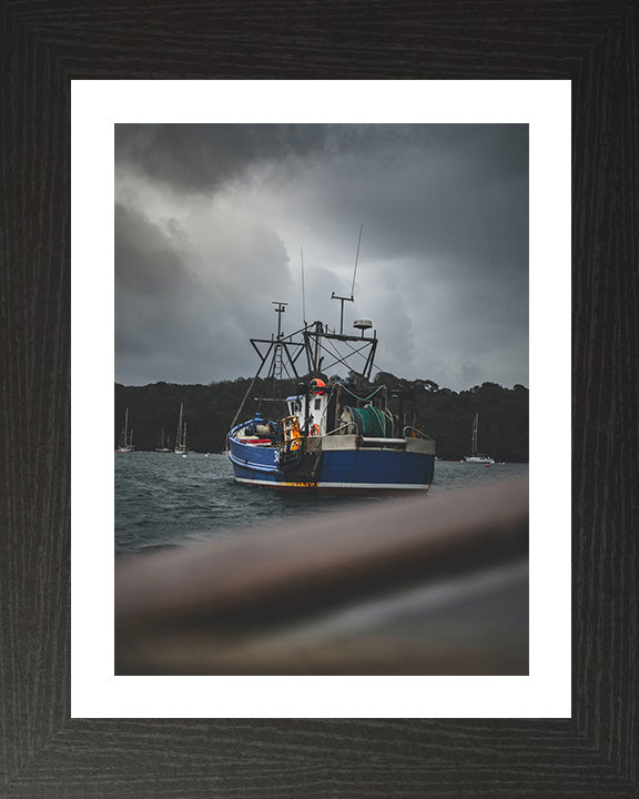 A fishing trawler at Falmouth harbour Cornwall Photo Print - Canvas - Framed Photo Print - Hampshire Prints