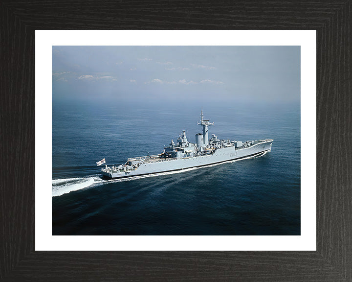 HMS Lowestoft F103 Royal Navy Rothesay class frigate Photo Print or Framed Print - Hampshire Prints