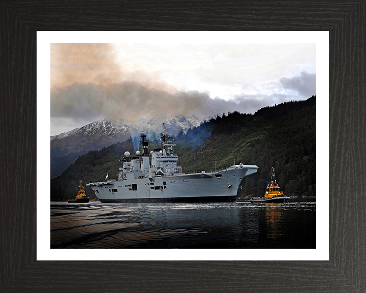 HMS Illustrious R06 Royal Navy Invincible class Aircraft Carrier Photo Print or Framed Print - Hampshire Prints