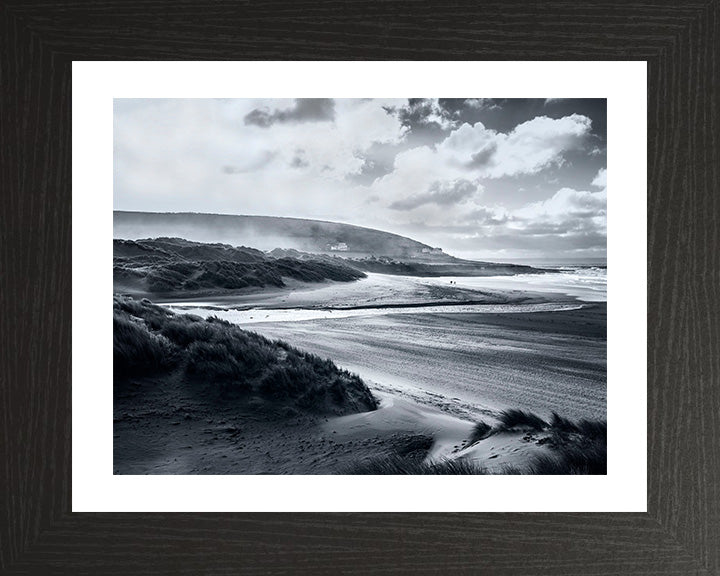 Croyde Bay Devon black and white Photo Print - Canvas - Framed Photo Print - Hampshire Prints