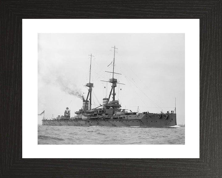 HMS Temeraire (1907) Royal Navy Bellerophon class dreadnought battleship Photo Print or Framed Print - Hampshire Prints