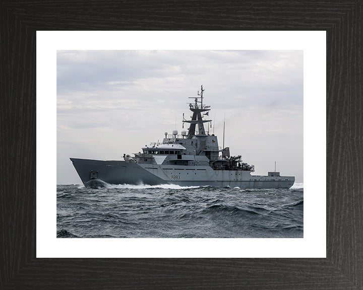 HMS Mersey P283 Royal Navy River Class patrol vessel Photo Print or Framed Photo Print - Hampshire Prints