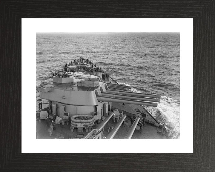 HMS Rodney (29) Royal Navy Nelson class battleship Photo Print or Framed Print - Hampshire Prints