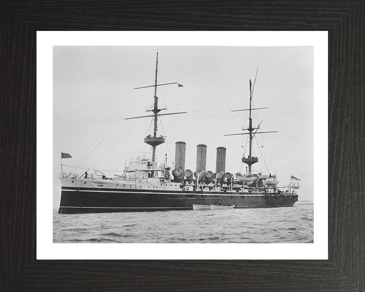 HMS Hyacinth (1898) Royal Navy Highflyer class cruiser Photo Print or Framed Print - Hampshire Prints