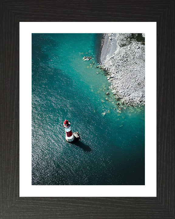 Beachy Head cliffs and lighthouse East Sussex from above Photo Print - Canvas - Framed Photo Print - Hampshire Prints