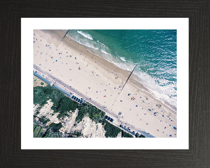 Bournemouth Beach Dorset from above Photo Print - Canvas - Framed Photo Print - Hampshire Prints