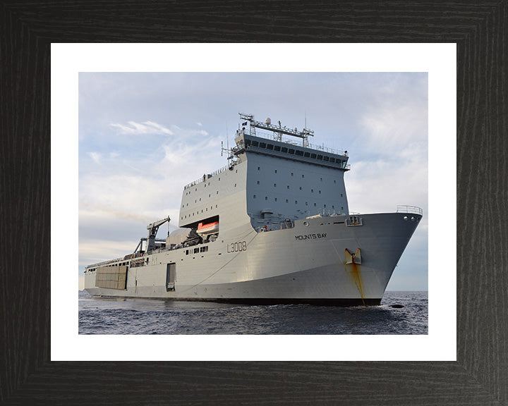 RFA Mounts Bay L3008 | Photo Print | Framed Print | Bay Class | Auxiliary Dock | Royal Fleet Auxiliary Hampshire Prints