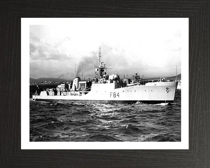 HMS Exmouth F84 Royal Navy Blackwood class frigate Photo Print or Framed Print - Hampshire Prints