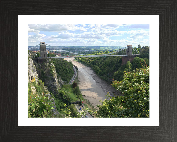 Clifton suspension bridge Bristol at low tide Photo Print - Canvas - Framed Photo Print - Hampshire Prints