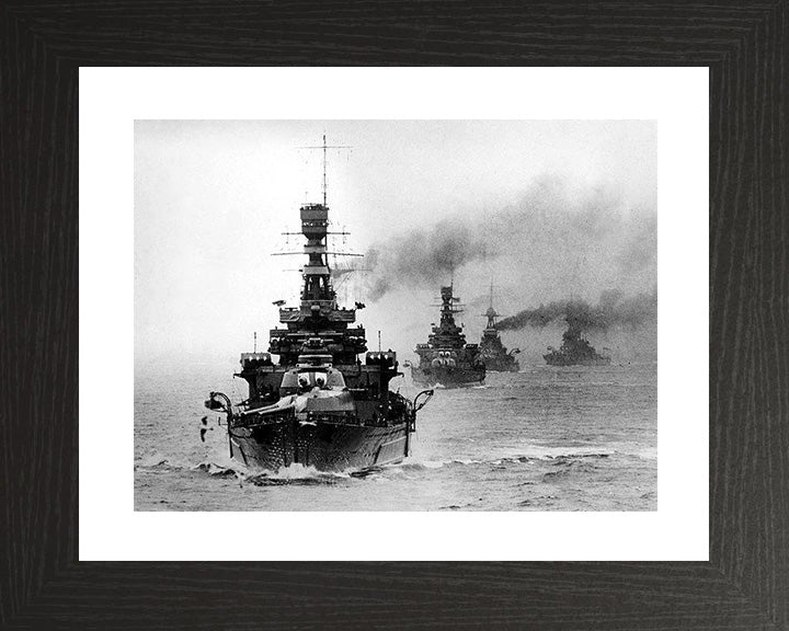 HMS Repulse (1916) Royal Navy Renown class battlecruiser Photo Print or Framed Print - Hampshire Prints