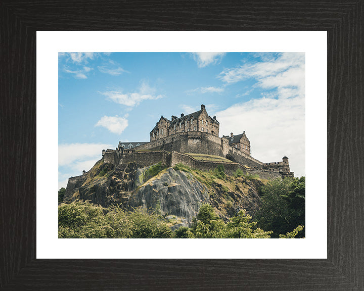 Edinburgh Castle Scotland from below Photo Print - Canvas - Framed Photo Print - Hampshire Prints