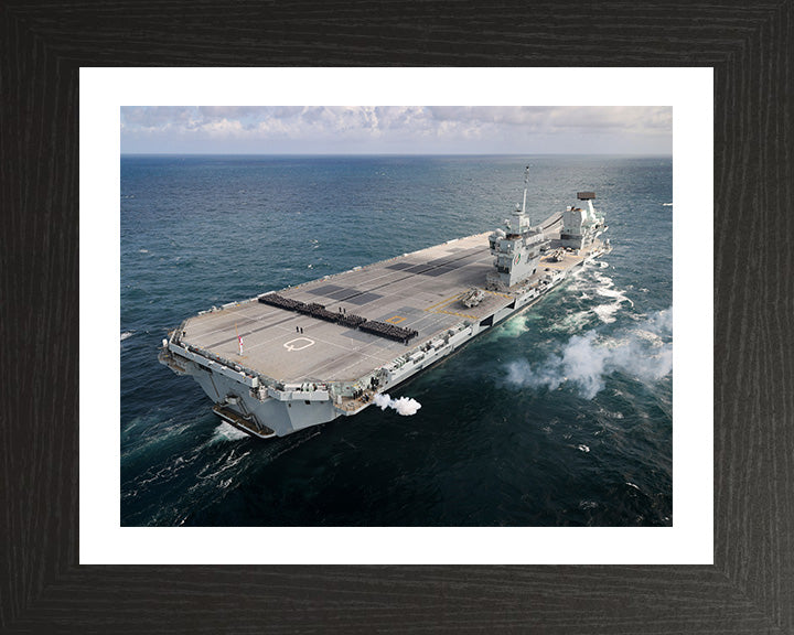 HMS Queen Elizabeth R08 Royal Navy Queen Elizabeth Class Aircraft Carrier Photo Print or Framed Print - Hampshire Prints