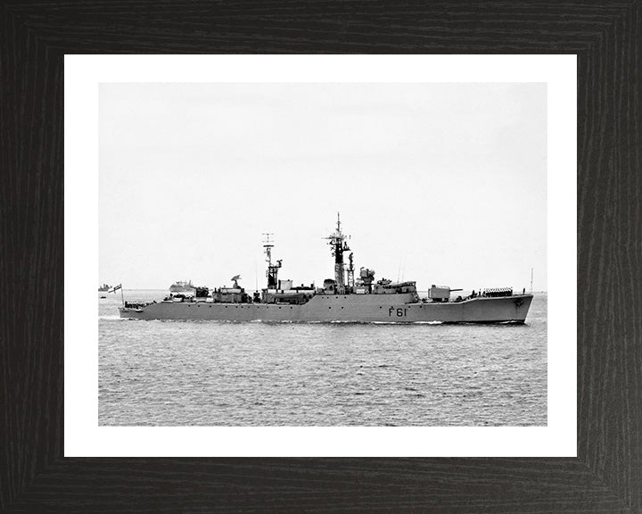 HMS Llandaff F61 Royal Navy Salisbury class Frigate Photo Print or Framed Print - Hampshire Prints