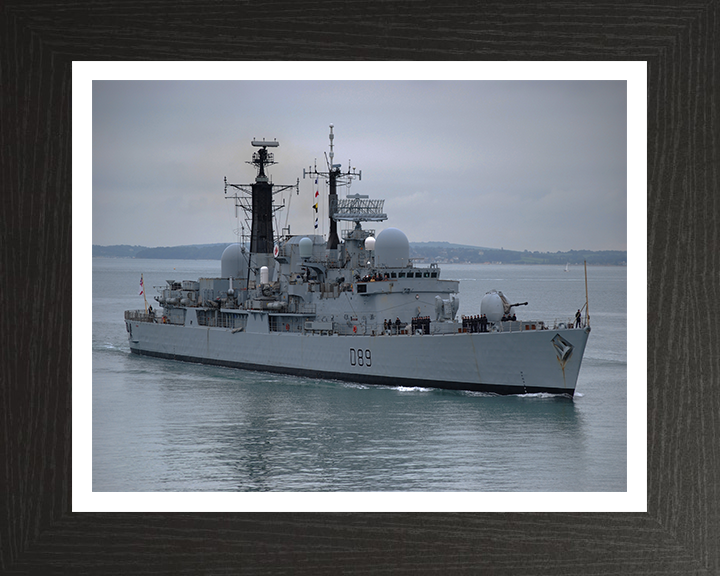 HMS Exeter D89 | Photo Print | Framed Print | Poster | Type 42 | Destroyer | Royal Navy Posters, Prints, & Visual Artwork Hampshire Prints 10 x 8 Black Frame Yes